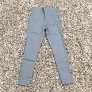 Girls H & M Side-Zip Gray Pants